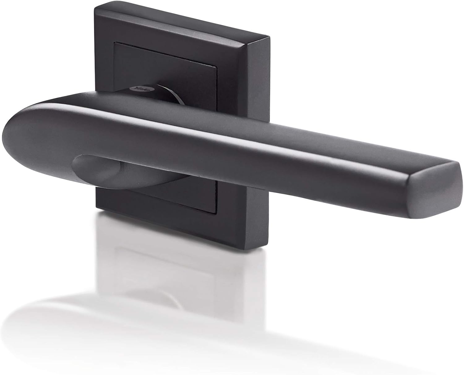 Yale Siena Matt Black Bathroom Door Handle for Wooden Door, Stylish ...