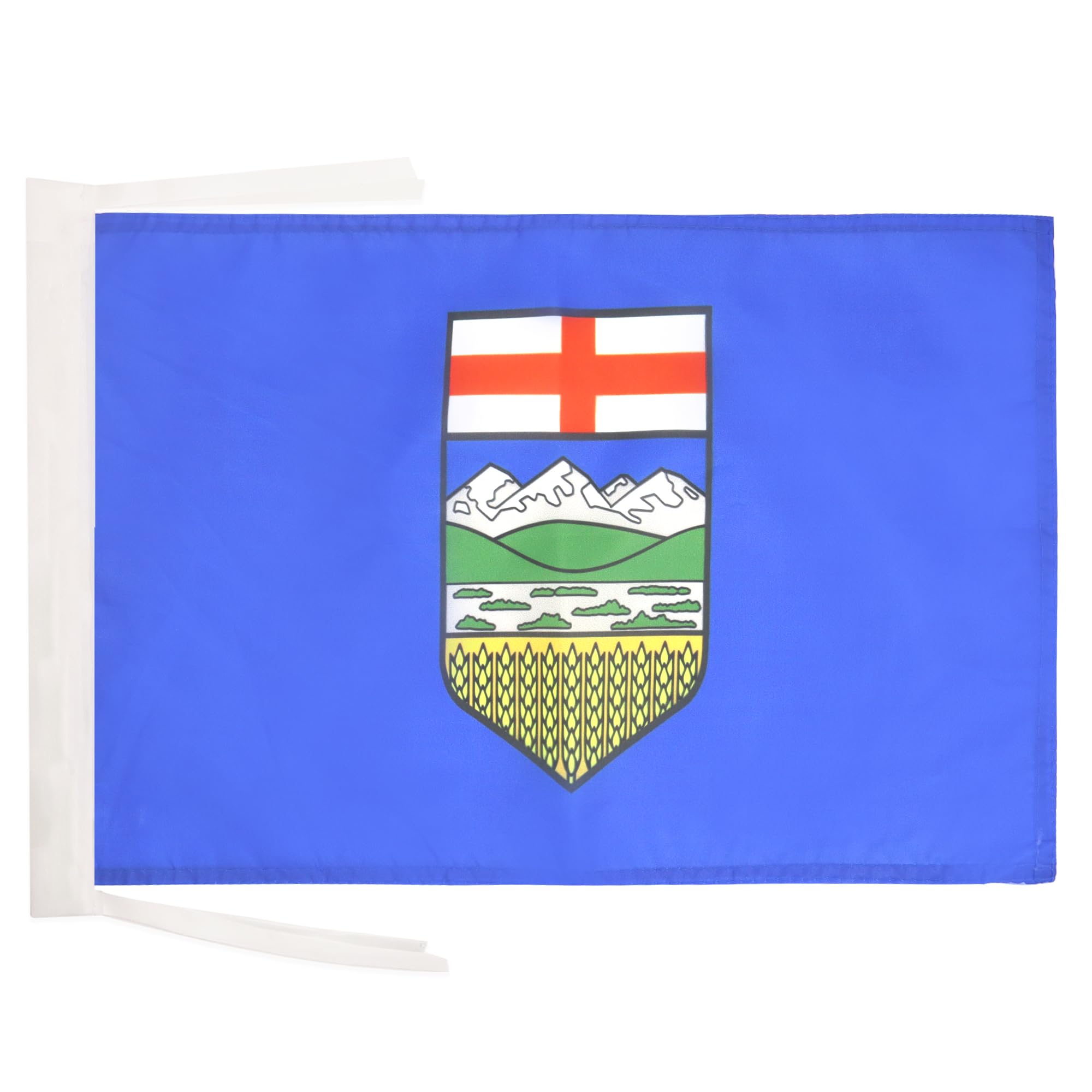 AZ FLAG - Alberta Flag - 18'' x 12'' - 100% Polyester Canada - Canadian region of Alberta Small Banner with Two Cords - Fade Resistant - Vivid Colors - 18x12 in - 45x30 Cm โ image 1