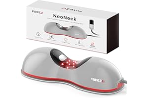 FliKEZE Heated Neck Stretcher with Red Light Therapy, Wireless Cervical Traction Device for TMJ Pain Relief and Shoulder Relaxer, Neck Traction Massager Pillow for Home/Office Used, FSA HSA Eligible