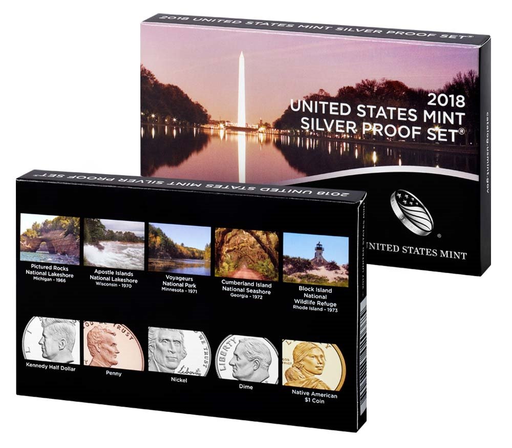 2018 S US Mint Silver Proof Set (18RH) OGP Proof