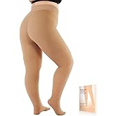 NOLUNT Plus Size Fleece Lined Tights Women, Fake Translucent Winter Thermal Pantyhose, High Waist Warm Thermal Leggings.