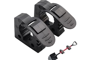 Shovel Holder, Quick Release Clamp 2Pcs Non-Slip Rubber Clamp for 1.18-1.57in Diameter Tools Universal Strong Load TUV ATV Va