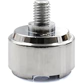 WnSEu 1/2"-13 Thread-On Shift Knob Chrome Mounting Adapter | Compatible with Eaton Fuller Style 13/15/18 Shifter