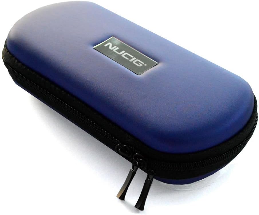 Blue Large Zipper Case for | Ego | Ecigarette | Ehookah | Eliquid | E Liquid | Electronic Cigarette | Electric Cigarette | e Cigarettes | Nicotine Free | Tobacco Free