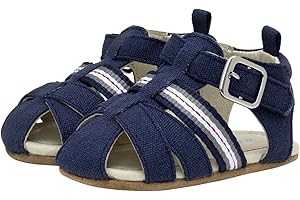 Robeez Baby Boys and Unisex First Kicks Slip Resistant Sandals for Infant and Toddler