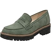 Womens Loafers Shoes Platform Chunky Penny Loafer Lug Sole Comfortable Slip On Work Office Business Casual Dress Shoes, US Size 5-11.5
