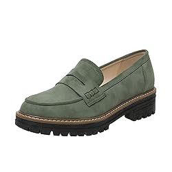 Womens Loafers Shoes Platform Chunky Penny Loafer