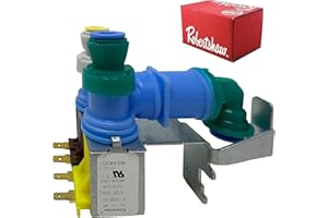 OEM MANIA WE CARE YOUR DIFFICULTY. [67005154 Valve OEM Mania] 67005154 12544114 NEW OEM Produced for Whirpool Refrigerator Dual Solenoid Water Inlet Valve Replacement Part - replaces 8208153 8208275 67003818 67005154 WP67005154VP