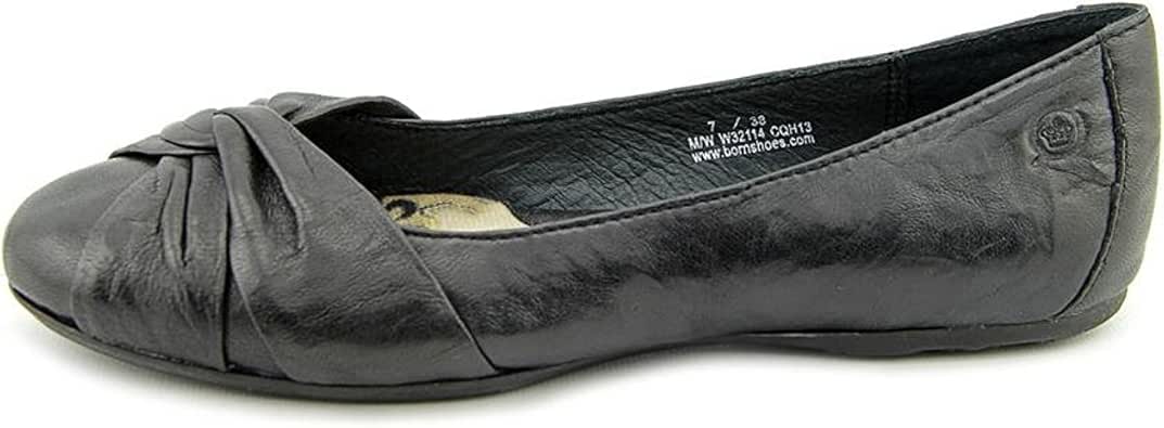 born leather ballet flats