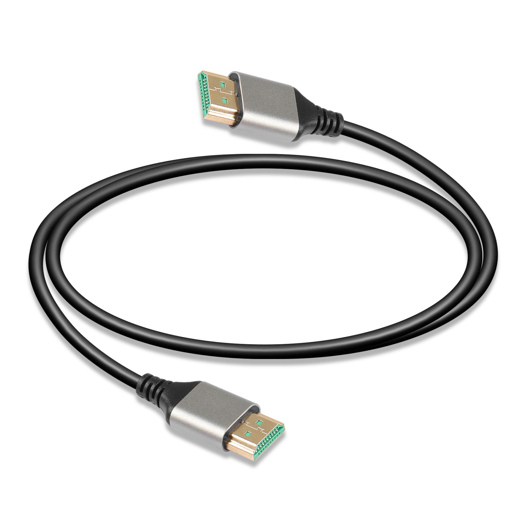 SinLoon HDMI 2.1 Cable 8K Ultra High-Speed ​​48Gbps Lead Supports 8K@60HZ, 4K@120HZ 144Hz eARC HDR10 4:4:4 HDCP 2.2 and 2.3 Dolby 3D, VRR, Ethernet, compatible with latest game consoles/HDTV