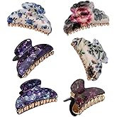 Beavorty Hair Clip Hairclips for Women Cute Claw Clips Barrettes Jaw Clips Hair Jewelry Acrylic Gilded 6 Pieces