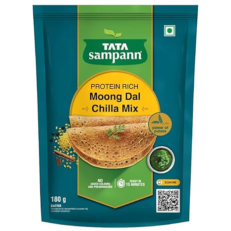 Tata Sampann Moong Dal Chilla Mix, 180g