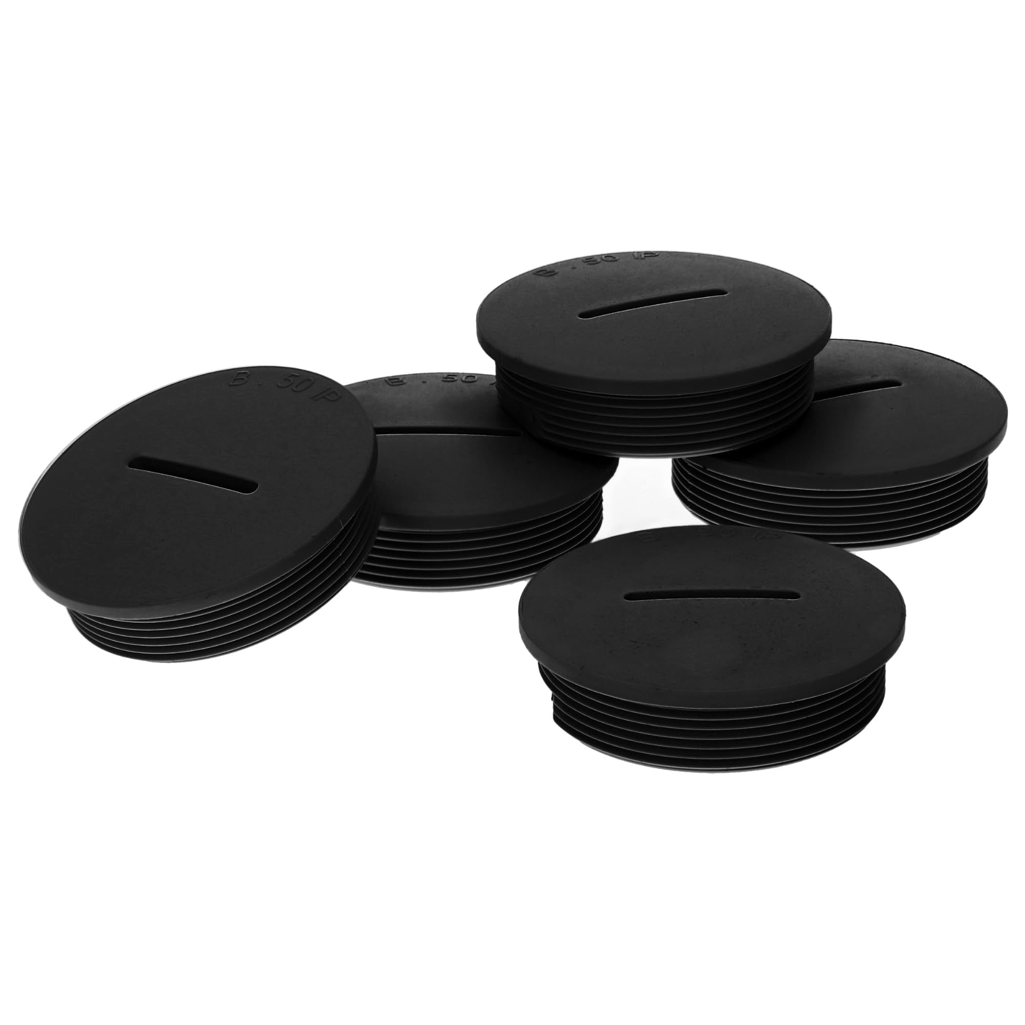Pack of 5 Kalitec G4525220 M25 Blanking Plugs Plastic Round Black I 32 mm Diameter I M25 Blanking Plug Set I Dust and Waterproof I IP65