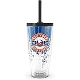 Tervis NHL New York Islanders - Shatter Made in USA Double Walled Insulated Tumbler Travel Cup Keeps Drinks Cold & Hot, 24oz with Straw Lid, Classic