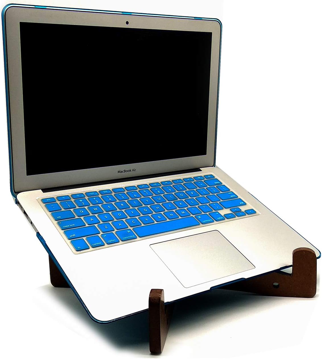 VAH X Detachable Laptop Vertical Holder Wooden Laptop Stand for MacBook Air or Pro and Hp Dell Acer Toshiba Lenovo Sony Asus Laptop