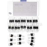 Bridgold 50pcs 10Types TIP Series Transistors