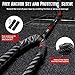 Battle Ropes with Anchor KIT. Full Body Workout Equipment to Lose Fat, Boost Strength & Power. Fast & Efficient Training in Less Than 20 Minutes. Premium 1.5 Inch Heavy Rope in 50 Feet