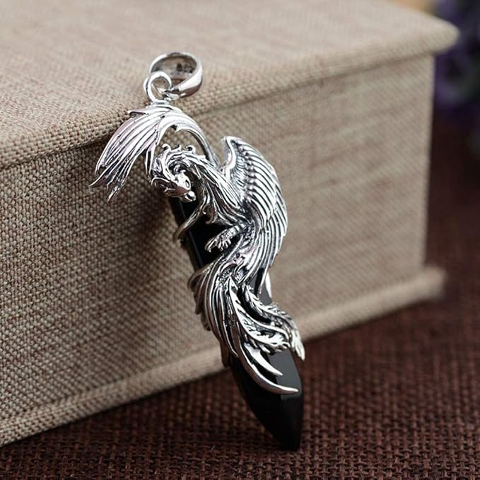 S925 Silber Halskette Gitarre Design - Ethnisch Vintage Stil Unisex