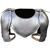 medieval armour Medieval Iron Gorget Spaulders Arm Shoulder Set Viking Crusader Pauldrons Armor