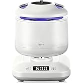 Portable Ultrasonic Retainer Cleaner, 42kHz High-Frequency, 4 Modes, IPX7 Waterproof Detachable Tank SUS304 Stainless Steel for Travel & Home Use, Fits Full Dentures