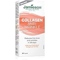 Jamieson Anti-Wrinkle Hydrolyzed Verisol Collagen 2,500 mg, Clinically Studied, Reduce Fine Lines & Wrinkles in 28 Days, and 
