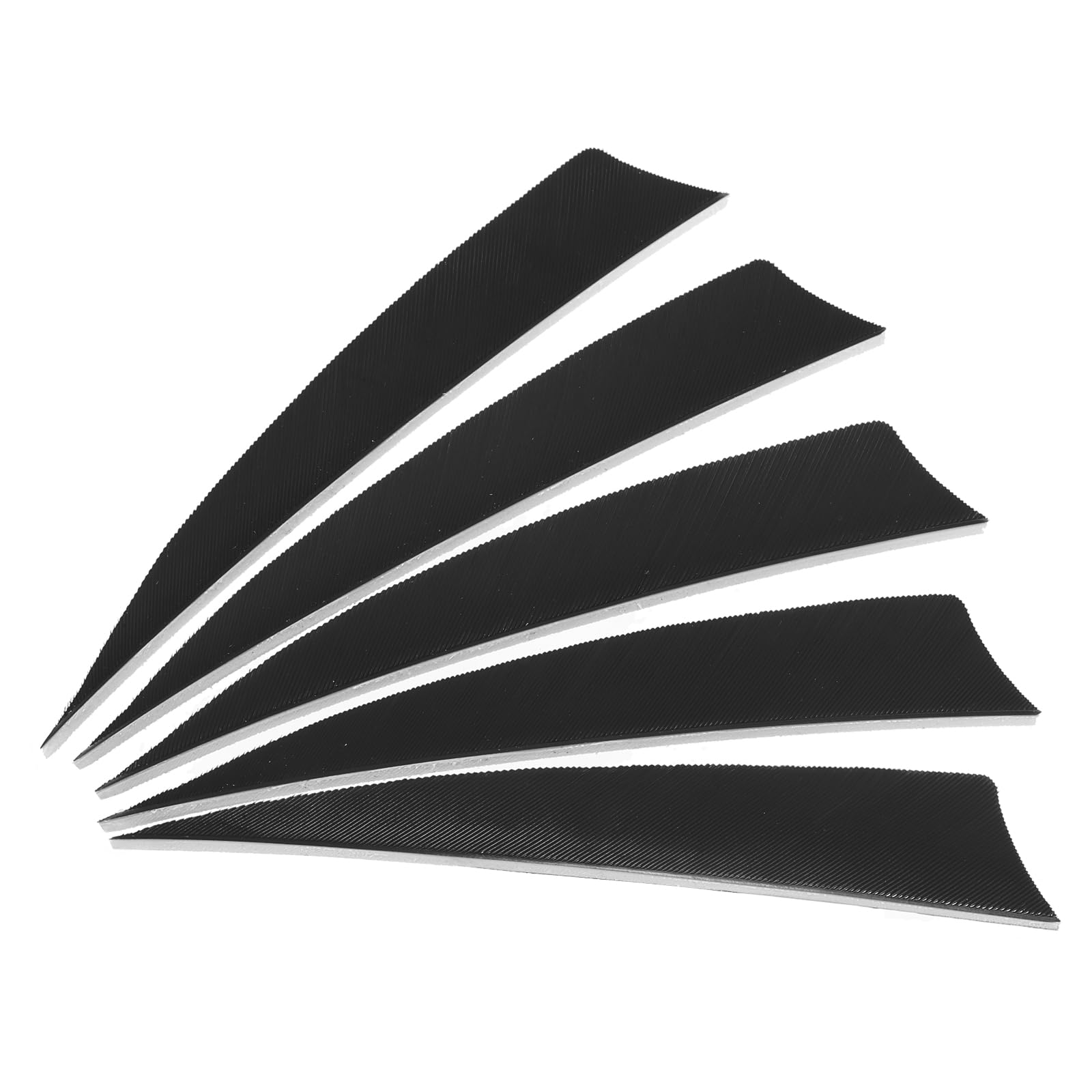 PATIKIL Arrows Vanes 50 Pack 4 Inch Arrow Turkey Feather Fletch Right Wing Fletching Black for DIY Target Shooting