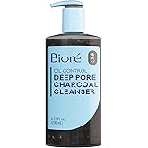Bior&eacute; Deep Pore Charcoal Daily Face Wash, 6.77 Fl oz, with Deep Pore Cleansing for Dirt and Makeup Removal From Oily Skin