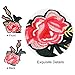 Iron On Patches, Satkago 15 Pcs Flower Patches Iron On or Sew On Rose Applique Embroidered Patches for Clothes Jeans Jackets Backpacks