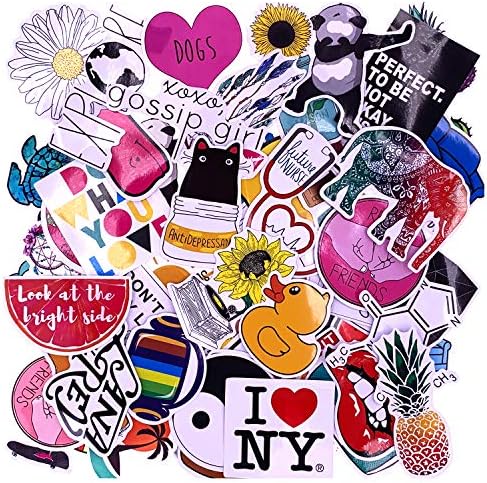 Stickers for Water Bottle 95 Pack Cute Computer Laptop Trendy Sticker for Hydroflasks Teens Girls Waterproof,Vinyl Aesthetic Decal Sticker MacBook Notebook Luggage Bicycle