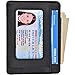 RFID Slim Wallet Leather Front Pocket Minimalist Wallet Card Holder Money Clip