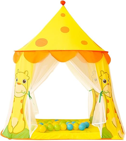 amazon com lian children play tent indoor outdoor cartoon fantasy toy house marine ball house yellow 41 337 447 2 inch packing of 1 home kitchen amazon com