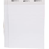 School Smart Flip Chart Paper for Easels and Bulletin Boards, 27 x 34 Inches, 50 Sheets, Pack of 4