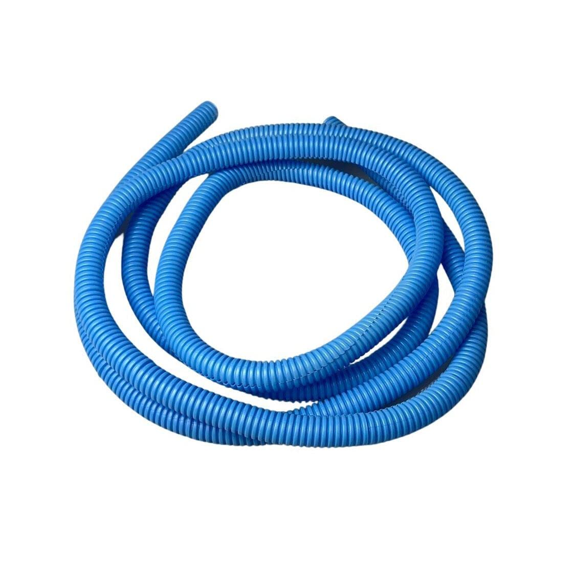 PE Blue Corrugated Conduit Flexi Pipe Tube Split 10mm - 2m
