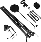 TONOR T30 Microphone Arm Stand with Pop Filter, 360° Rotation, 2kg Load view 6