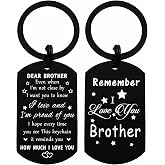 Resdink Brother Gifts from Sister, Brother Birthday Keychain Gifts for Men Boy, Brother Graduation Present