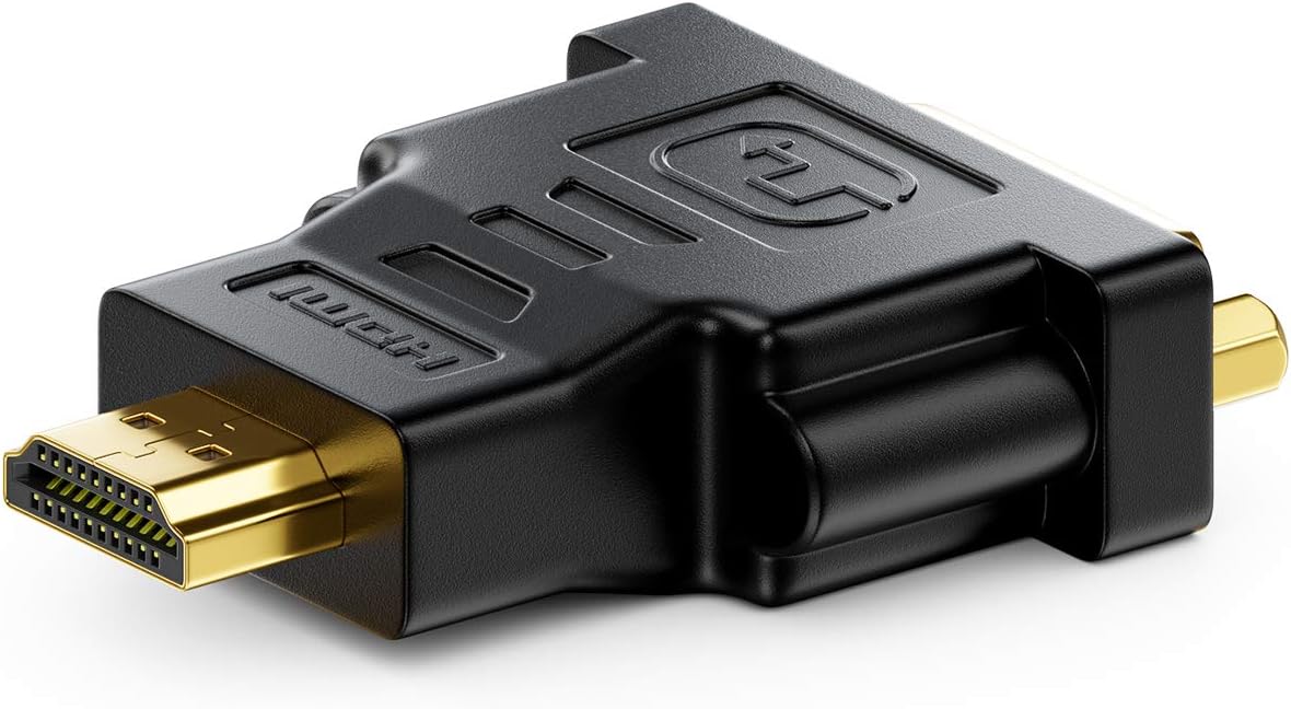 deleyCON MK610 DVI to HDMI Adapter - DVI-HDMI Video Adapter 1920x1200 1080p Full HD - 1 Piece Black, DVI - HDMI - Image 3
