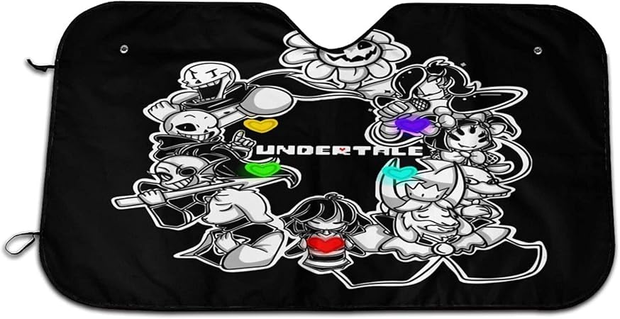 Amazon おもしろ アンダーテール ゲー 車用サンシェードサン 簡単取付 軽自動車 車窓日よけ カーフロントガラスカバー フロントカバー ト紫外線対策 日焼け防 収納便利 防水 70x130cm サンシェード 車 バイク