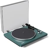 Kanto OBI3G2 Auto Stop Belt Drive Turntable w/Bluetooth 5.3 &amp; Preamp - Pitch Control - AT3600L Cartridge - Aluminum Platter - Matte Green