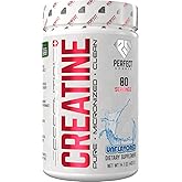 PERFECT SPORTS Essential Creatine | Pure, Micronized Creatine Monohydrate | Vegan Friendly, Gluten Free | Muscle Build & Performance | 80 Servings (Unflavored)