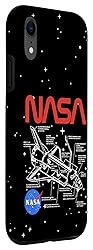 iPhone XR NASA Space Shuttle Schematic Logo Case