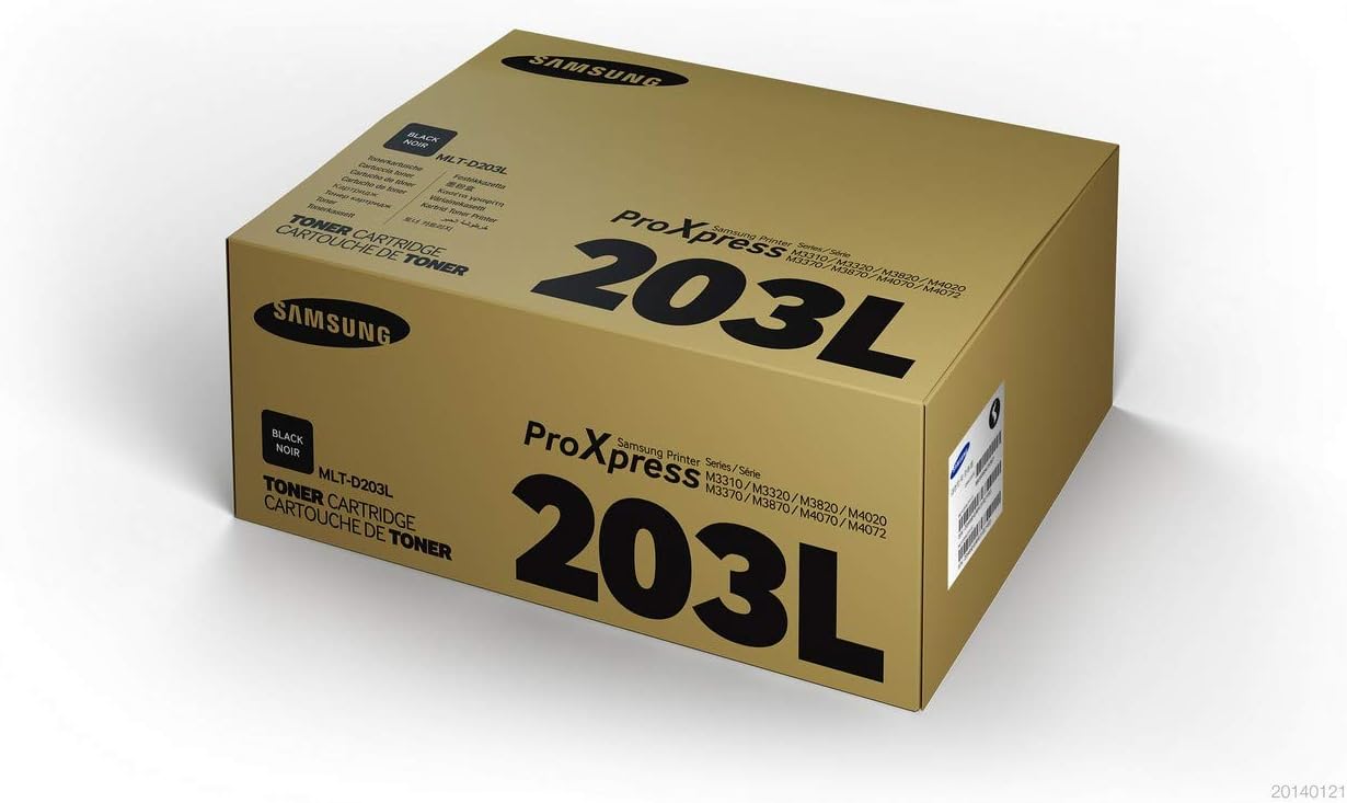 Samsung SU897A MLT-D203L High Yield Toner Cartridge, Black, Pack of 1