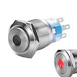 WerFamily 19mm Momentary Push Button Switch 1NO 1NC