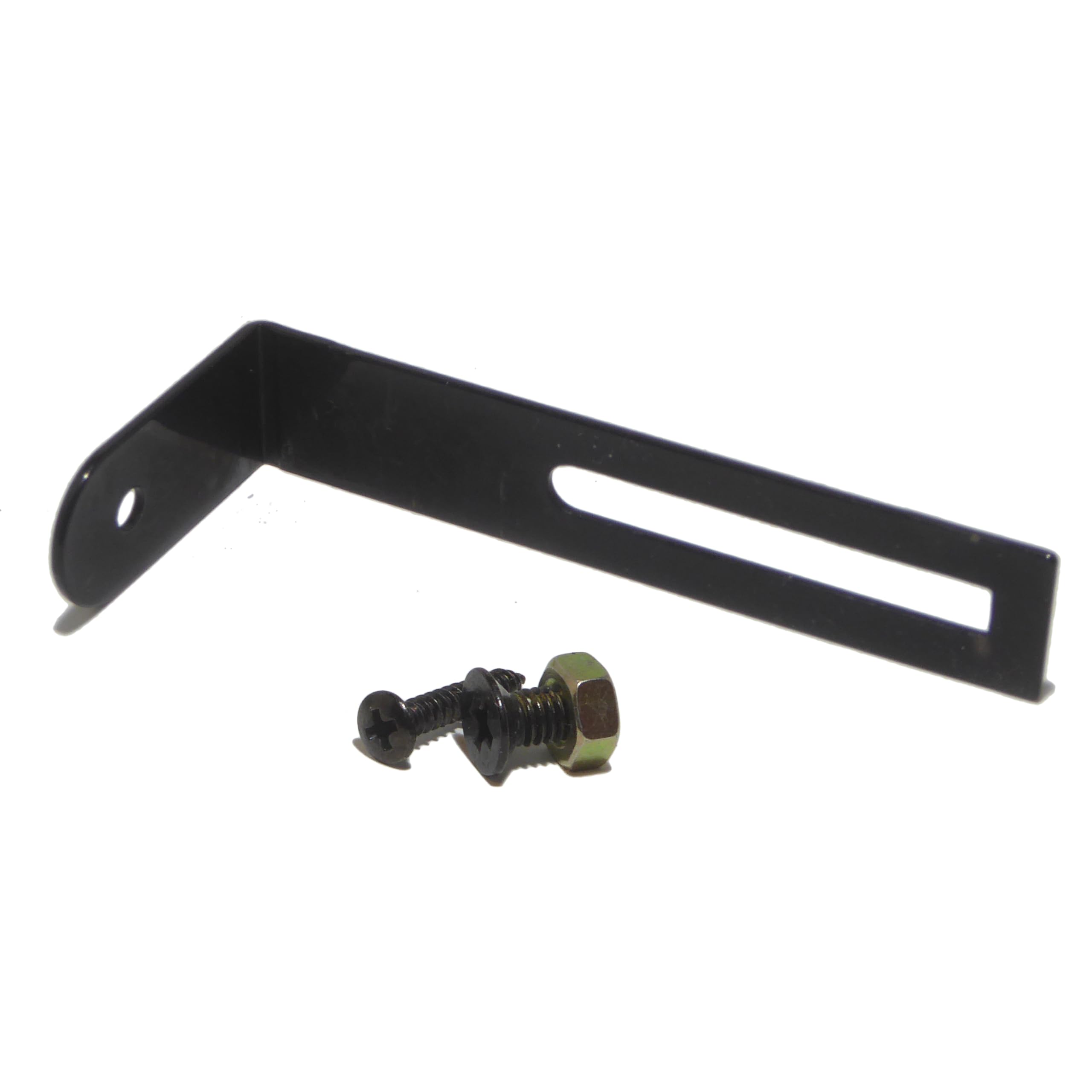 Guitar scratch plate pick guard bracket in chrome black or gold including screw (Black) scratchplate