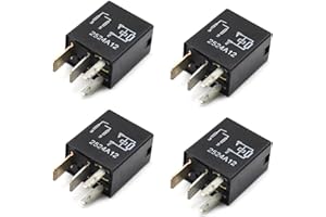 GROBARPART 8T2T14B192AA 8T2T-14B192-AA 4 pcs 4 pin Multi Purpose Relay Compatible with Ford Compatible with F-150 Compatible with F-250 F-350 F-450 F-550 F150 F250 F350 F450 F550 Super Duty Fusion Expedition