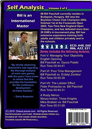 Self Analysis - 2 DVDs - Chess Lecture - Volume 138 Instructional Chess DVD