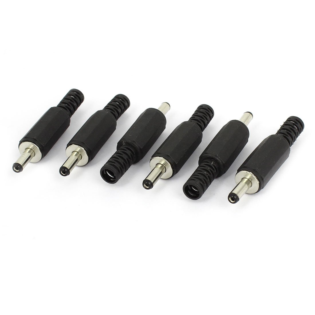 Sourcingmap 3.5x1.35mm DC Male Connector Jack Solder Adapter DIY DC Barrel Connectors Replacement 6pcs