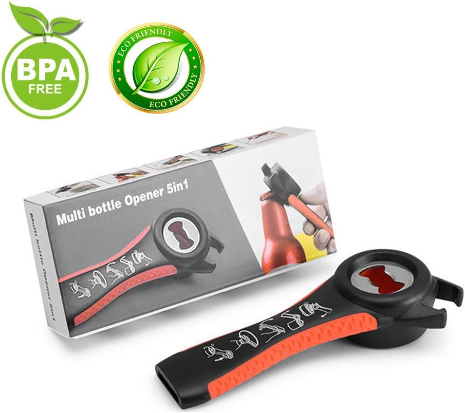 Multi-function Jar Opener (black red)