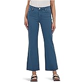 KUT from The Kloth Womens Kelsey High Rise Fab Ab Ankle Flare with Raw Hem