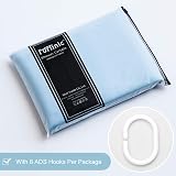 Furlinic Shower Curtain Sky Blue 33x72 Inch Waterproof Mould Proof Polyester view 7