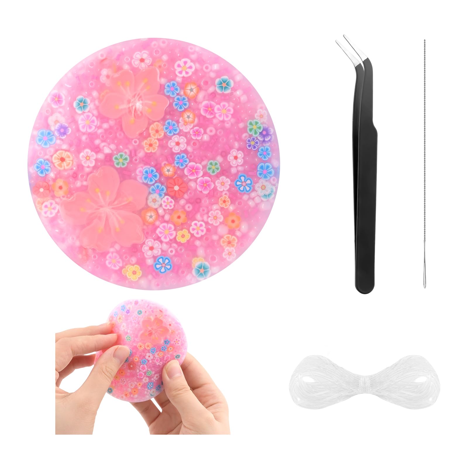 NACHLYNN 1 Pcs Picking Pad Picky Pads Kit Skin Picking Fidget Toys for Skin Scratching, Stress and Anxiety for Adults and Kids (Sakura Pink)